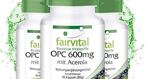 OPC 600mg con Vitamina C - de Extracto de Semilla