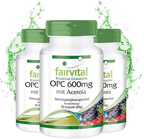 OPC 600mg con Vitamina C - de Extracto de Semilla